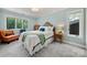 Cozy bedroom with two large windows, a headboard and wooden nightstands at 54 Honeysuckle Woods, Clover, SC 29710