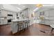 Modern kitchen with stainless steel appliances, a large island, and lots of natural light at 54 Honeysuckle Woods, Clover, SC 29710