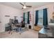 Bedroom with windows, a ceiling fan, and ample natural light at 812 Thornapple Ct, Lake Wylie, SC 29710