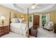 Spacious main bedroom with tray ceiling, natural light, and classic furnishings at 909 Staghorn Ln, Waxhaw, NC 28173