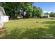Expansive backyard featuring lush green grass and mature trees at 109 Jackson St, Salisbury, NC 28144
