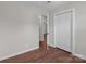 Bedroom with wood-look floors and closet at 109 Jackson St, Salisbury, NC 28144