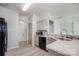 Clean and functional kitchen area featuring light countertops and a modern faucet at 10901 Claude Freeman Dr, Charlotte, NC 28262