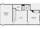 Second floor plan featuring a loft, additional bedroom, unfinished storage, and attic access at 1099 Sugar Creek Rd, Indian Land, SC 29707
