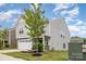 Charming two-story home featuring a two-car garage, stone accents, and manicured landscaping at 1313 Forkhorn Dr, Monroe, NC 28110