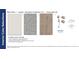 Interior color selections showing wall paint, carpet, vinyl plank flooring, door hardware, and lighting at 2522 Mabel Ln, Monroe, NC 28110