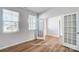Office space with hardwood floors and french doors at 2522 Mabel Ln, Monroe, NC 28110