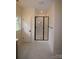 Modern bathroom features a glass enclosed shower at 3011 Buffett Ln # 33, Monroe, NC 28110