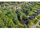 Beautiful aerial view of a neighborhood with lush green spaces and community amenities at 409 Wheatberry Hill Dr, Matthews, NC 28104