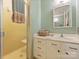 Cozy bathroom featuring a shower and a vanity with drawers for storage at 4464 Mullens Ford Rd, Charlotte, NC 28226