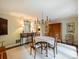 Elegant dining room with a chandelier, side table and beautiful decor at 4464 Mullens Ford Rd, Charlotte, NC 28226
