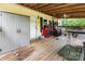 Spacious deck with outdoor storage and ample room for seating and activities at 5523 Flint Ridge Church Rd, Marshville, NC 28103