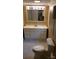 Bathroom featuring a white vanity with marble floors at 615 Grier St, Lincolnton, NC 28092