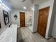Bathroom showcasing a stylish glass shower, wood cabinetry, and a modern sink for a spa-like experience at 6339 River Front Dr, Harrisburg, NC 28075