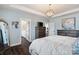 Spacious main bedroom with en-suite bathroom, offering a comfortable and private retreat at 7318 Rupell Dr, Charlotte, NC 28273