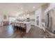 Stunning kitchen featuring a large island, stainless steel appliances, and modern cabinetry at 1022 Curling Creek Dr, Indian Trail, NC 28079