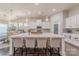 Well-appointed kitchen island with ample counter space and seating, perfect for entertaining at 1022 Curling Creek Dr, Indian Trail, NC 28079