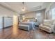 Comfortable main bedroom with tray ceiling, ample natural light, and stylish decor at 1022 Curling Creek Dr, Indian Trail, NC 28079