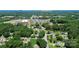 Aerial view showcasing the property's location with lush greenery and proximity to Downtown Belmont at 1105 S Point Rd, Belmont, NC 28012