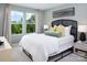 Cozy bedroom featuring a comfortable bed, ample natural light, and stylish decor at 12305 Gambrell Dr, Charlotte, NC 28278