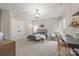 Spacious bedroom features neutral tones, carpet, and a decorative ceiling light at 1445 Cherry Laurel Dr, Waxhaw, NC 28173