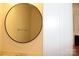 This bathroom features a round mirror, creating a sleek and modern design element at 14621 Waterside Dr, Charlotte, NC 28278