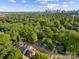 Aerial view featuring a lush green canopy with the city skyline in the distance at 2006 St John St, Charlotte, NC 28216