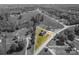 Aerial view of the home, showing lot lines at 2313 Ivey Church Rd, Maiden, NC 28650