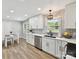 Modern kitchen with white cabinets, stainless steel appliances, and stylish backsplash, perfect for cooking and entertaining at 2315 Lawton Bluff Rd, Charlotte, NC 28226