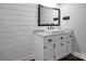 Modern bathroom with shiplap siding and updated vanity at 2502 Gold Rush Dr, Lincolnton, NC 28092