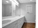 Bathroom with a dual sink vanity and updated fixtures and finishes at 2502 Gold Rush Dr, Lincolnton, NC 28092