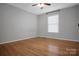 Bedroom features hardwood floors, natural light and a ceiling fan at 2502 Gold Rush Dr, Lincolnton, NC 28092