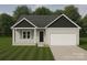 Charming single-story home with a neatly manicured lawn and attached garage at 2706 Lyla Ave, Concord, NC 28027