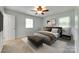 Bedroom with great light, soft carpet, and ceiling fan at 2833 Regency Rd, Lancaster, SC 29720