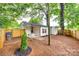 View of the backyard with a fresh landscape at 3120 Parkway Ave, Charlotte, NC 28208