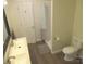 Bathroom with double vanity and shower-tub combo at 3315 Buffalo Shoals Rd, Newton, NC 28658
