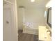 Bright bathroom with tub, shower combo, and double sink vanity at 3315 Buffalo Shoals Rd, Newton, NC 28658