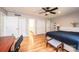 Spacious main bedroom featuring hardwood floors and ample closet space at 3520 4Th Street Nw Blvd, Hickory, NC 28601