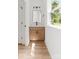 Bathroom with a vanity and light wood flooring at 413 Jose St, Shelby, NC 28150