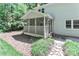 Exterior view of the screened-in porch providing a serene space for relaxation at 417 Florence Cir, Statesville, NC 28625