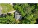 Aerial shot of a house surrounded by lush green trees, showcasing its secluded location at 6713 William Harry Ct, Charlotte, NC 28211