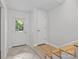 Bright entryway with tile floors and wooden stairs at 6713 William Harry Ct, Charlotte, NC 28211