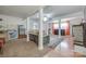 Open basement featuring a living area with carpet and a fireplace at 679 Fairforest Rd, Chester, SC 29706