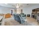 Comfortable living room with neutral tones, carpet flooring, and plenty of space for relaxation and gatherings at 679 Fairforest Rd, Chester, SC 29706