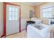 Convenient laundry area with modern washing machine and dryer at 734 Club Dr, Statesville, NC 28677
