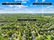 Aerial view of the neighborhood showing the location and nearby shopping centers at 9311 St Barts Ln, Huntersville, NC 28078