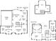 Detailed floor plan showcasing the layout of this home's rooms on three floors at 9311 St Barts Ln, Huntersville, NC 28078