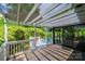 Enclosed porch with outdoor access featuring view of yard and inground pool at 1285 10Th Street Nw Blvd, Hickory, NC 28601