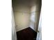 A walk-in closet with shelving, ready for organized storage at 1300 Braveheart Ln, Charlotte, NC 28216