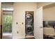 Convenient stacked washer and dryer located near the balcony in this unit at 1320 Fillmore Ave # 426, Charlotte, NC 28203